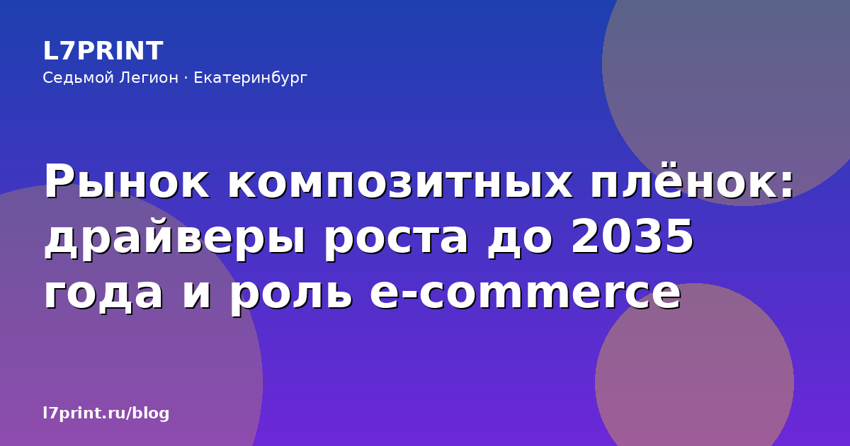 Рынок композитных плёнок: драйверы роста до 2035 года и роль e-commerce